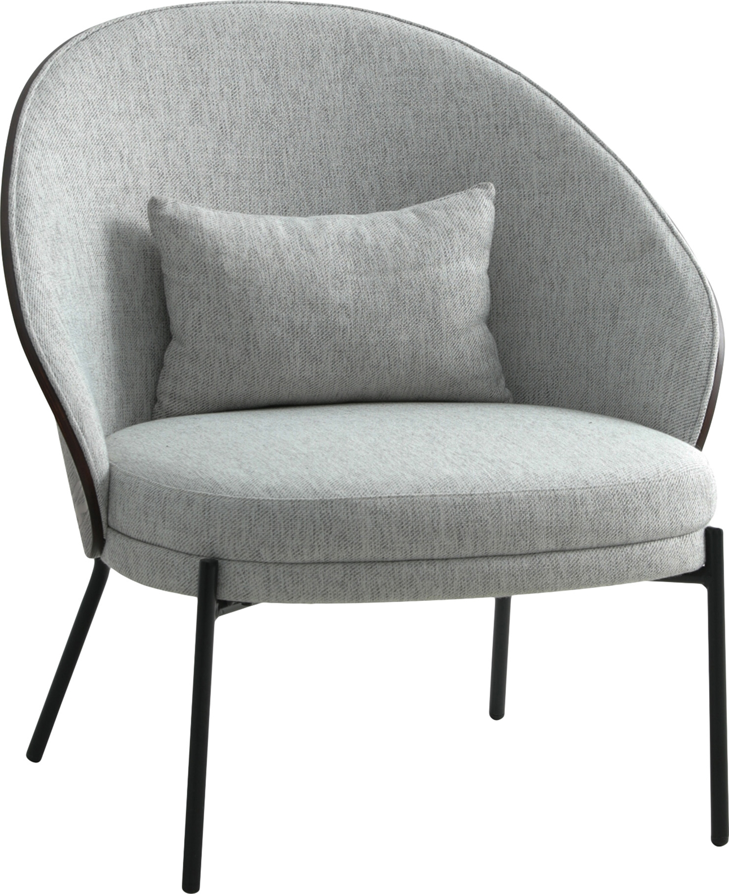 Canelas-Sessel Hellgrau/Dunkelbraun Canelas-Sessel Hellgrau/Dunkelbraun