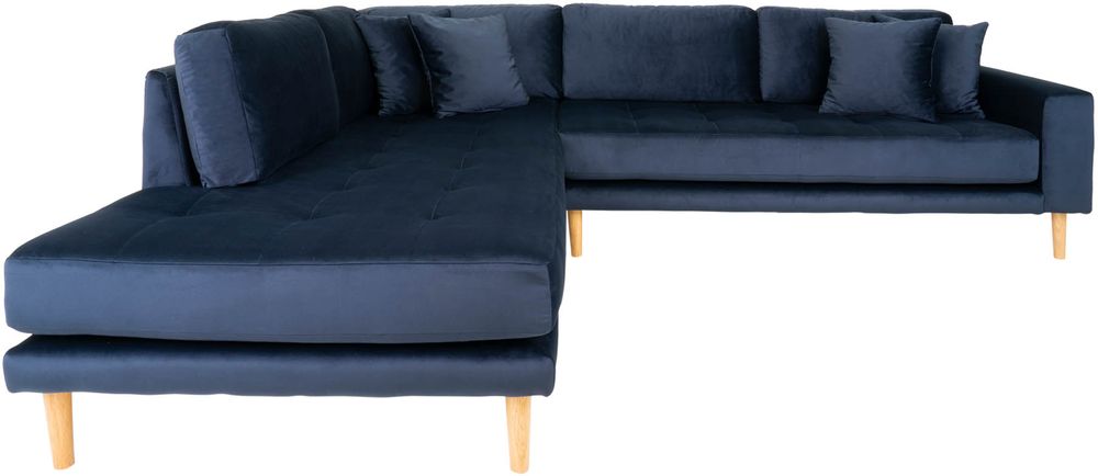 Lido Ecksofa mit offenem Ende - Blau