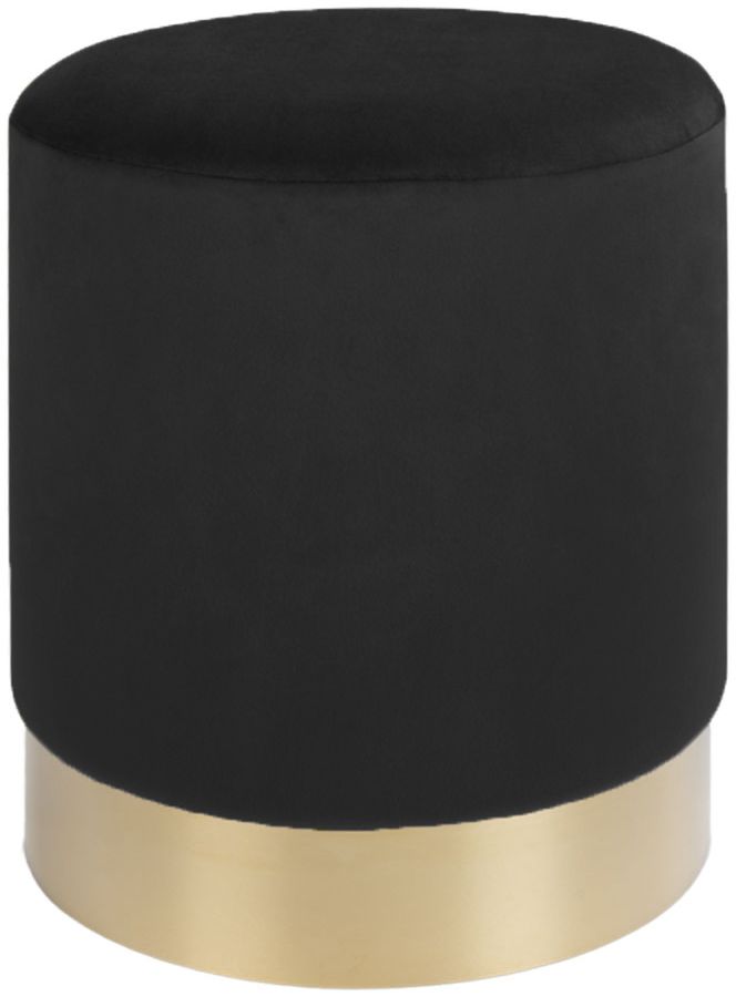 Gamby Hocker - Schwarz/Messing