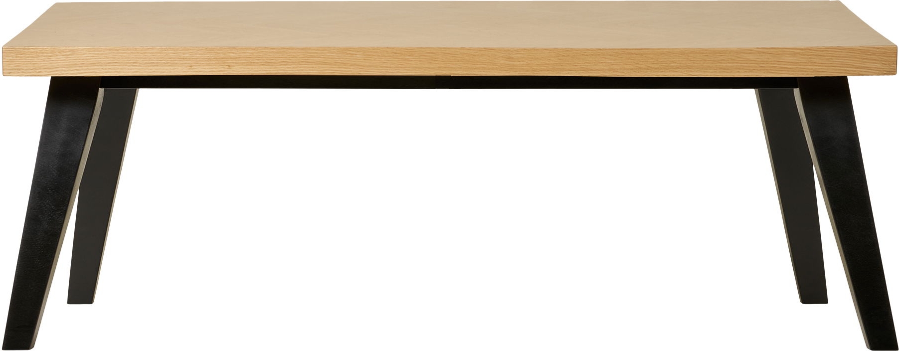 Amora Couchtisch mit Fischgrätmuster 120 x 60 cm - Eiche/Schwarz Amora Couchtisch mit Fischgrätmuster 120 x 60 cm - Eiche/Schwarz