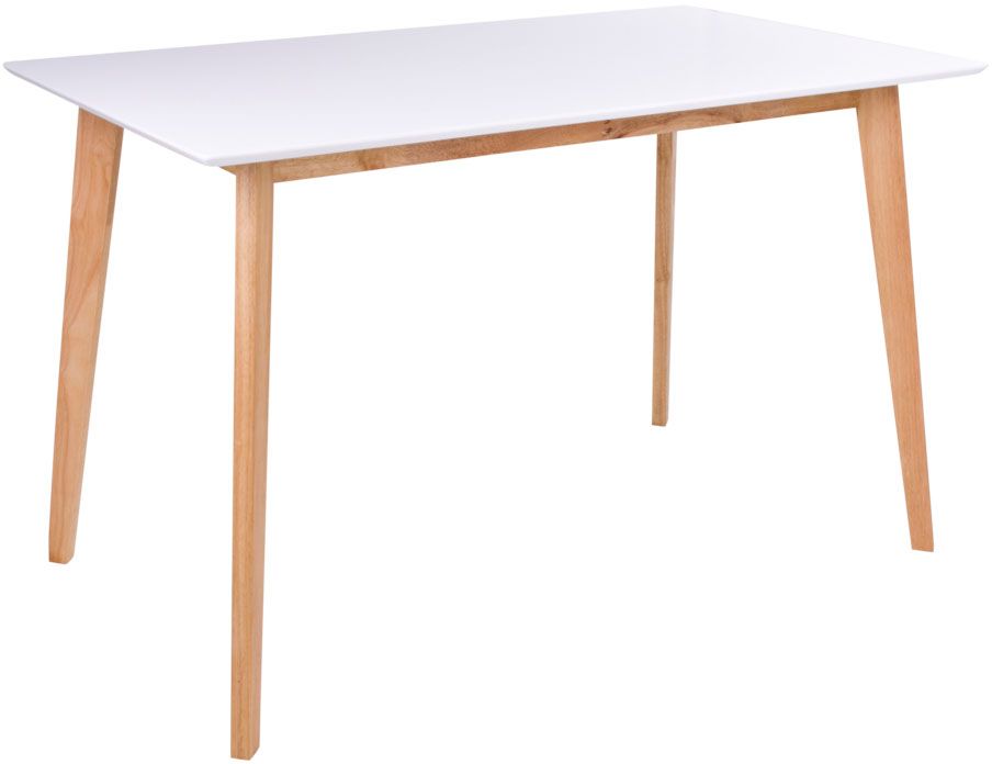 Vojens Esstisch - Wei�/Natur - 120x70x75