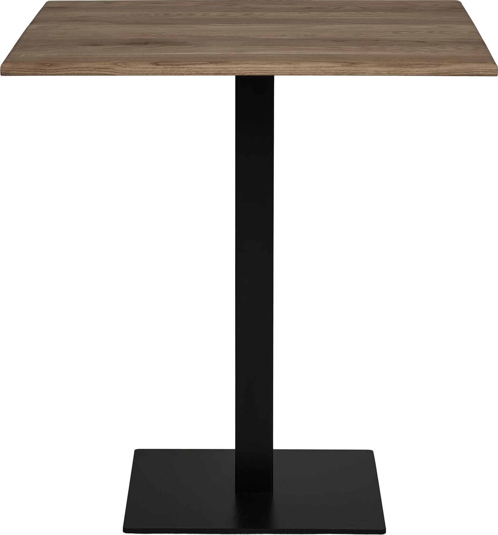 Lignano Esstisch 70 x 70 cm - R�uchereiche/Schwarz