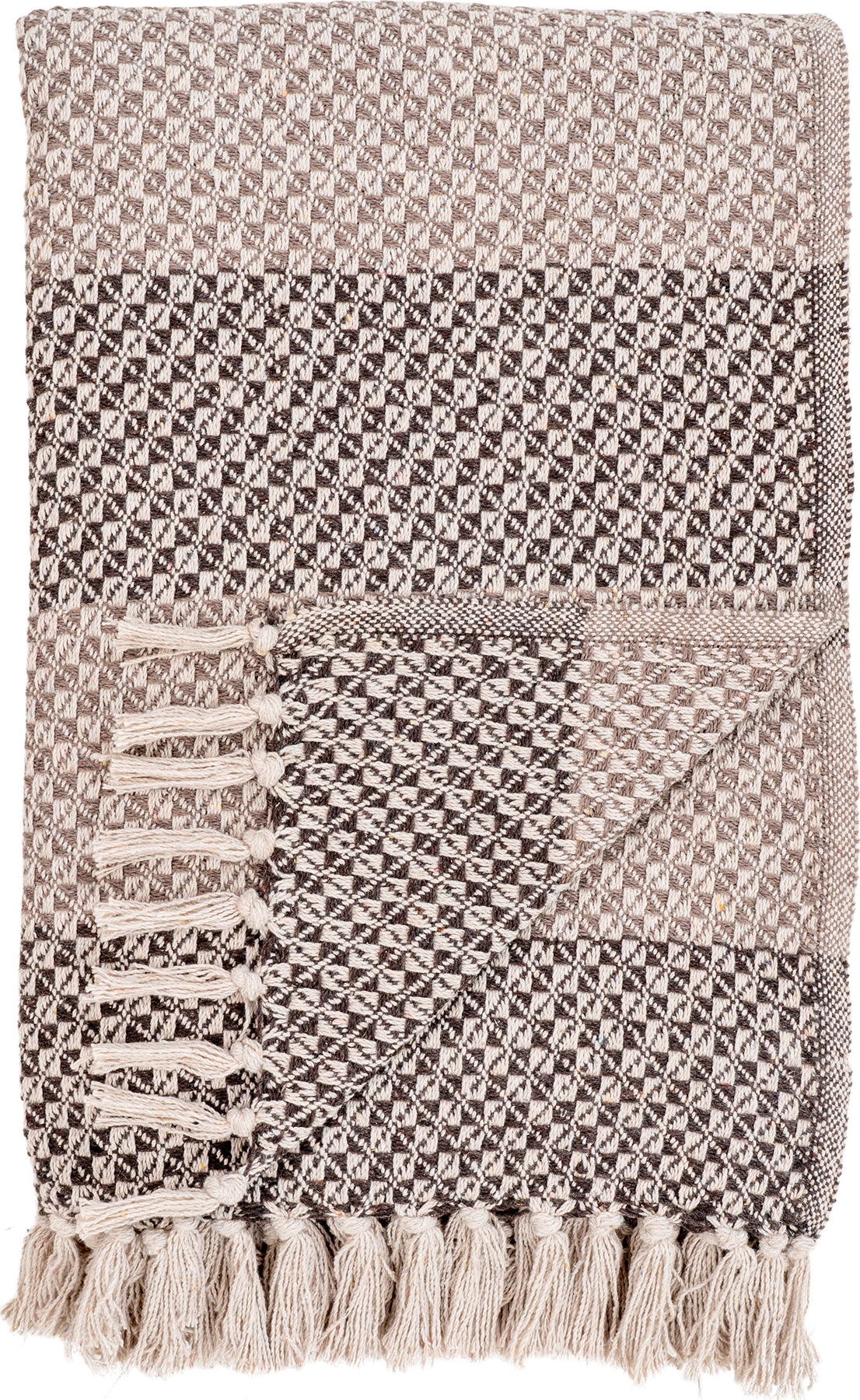 Belek-Plaid Braun/Beige 130 x 180 cm