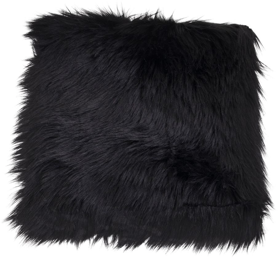 Lammfellimitat - Schwarz - 40x40