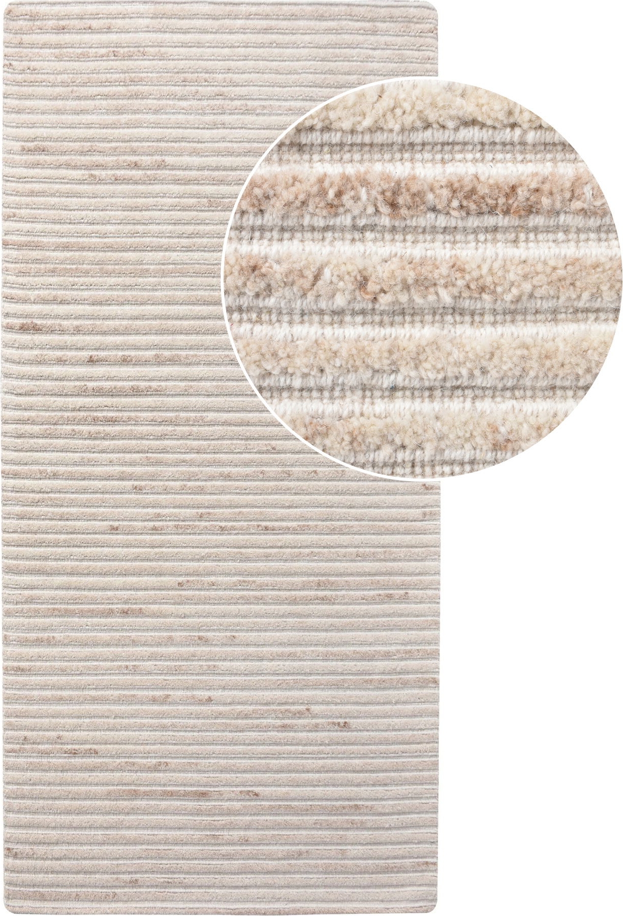 Mango-Flurteppich 180 x 80 cm - Elfenbein