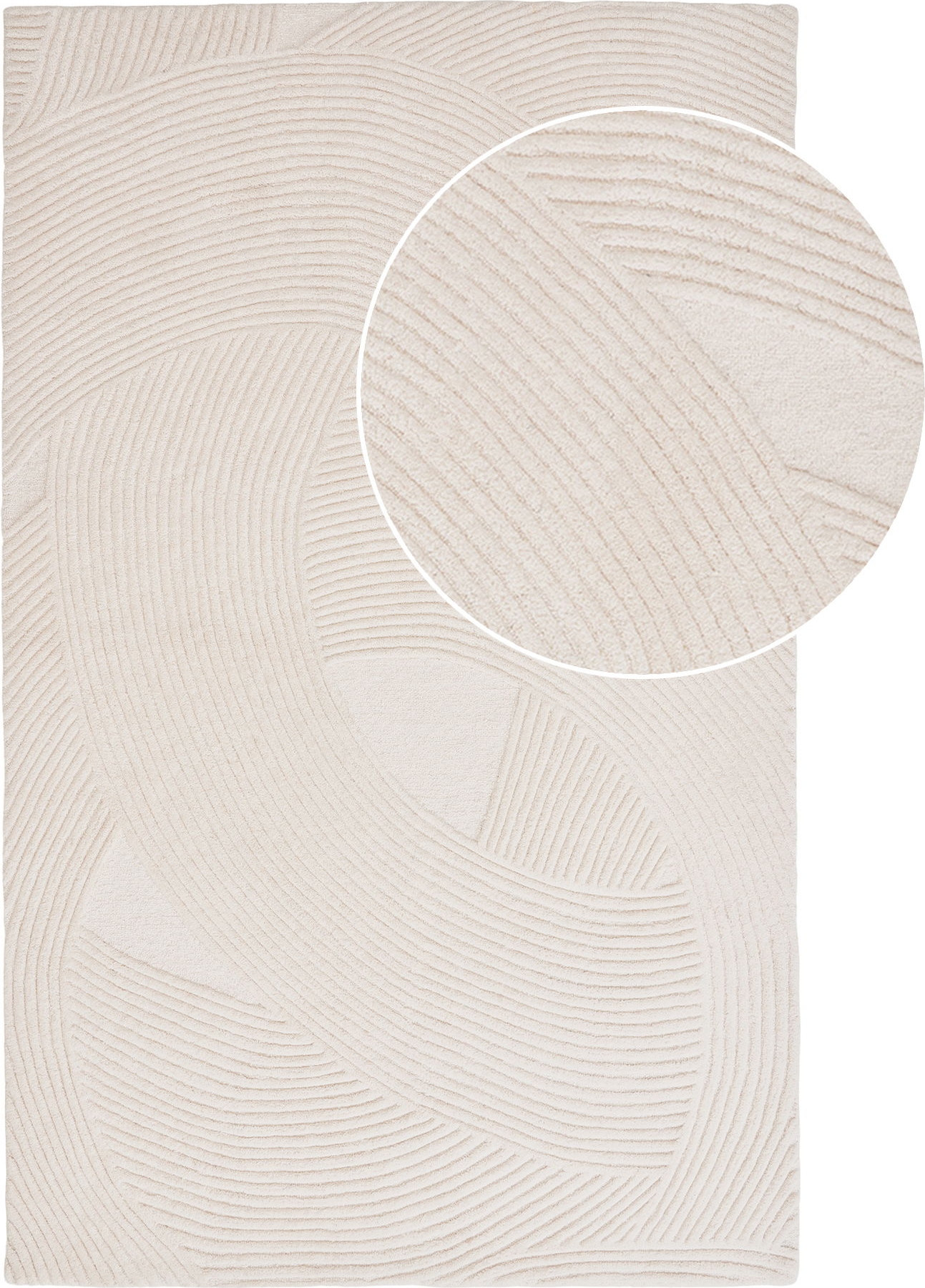 Pune-Teppich 300 x 200 cm - Elfenbein