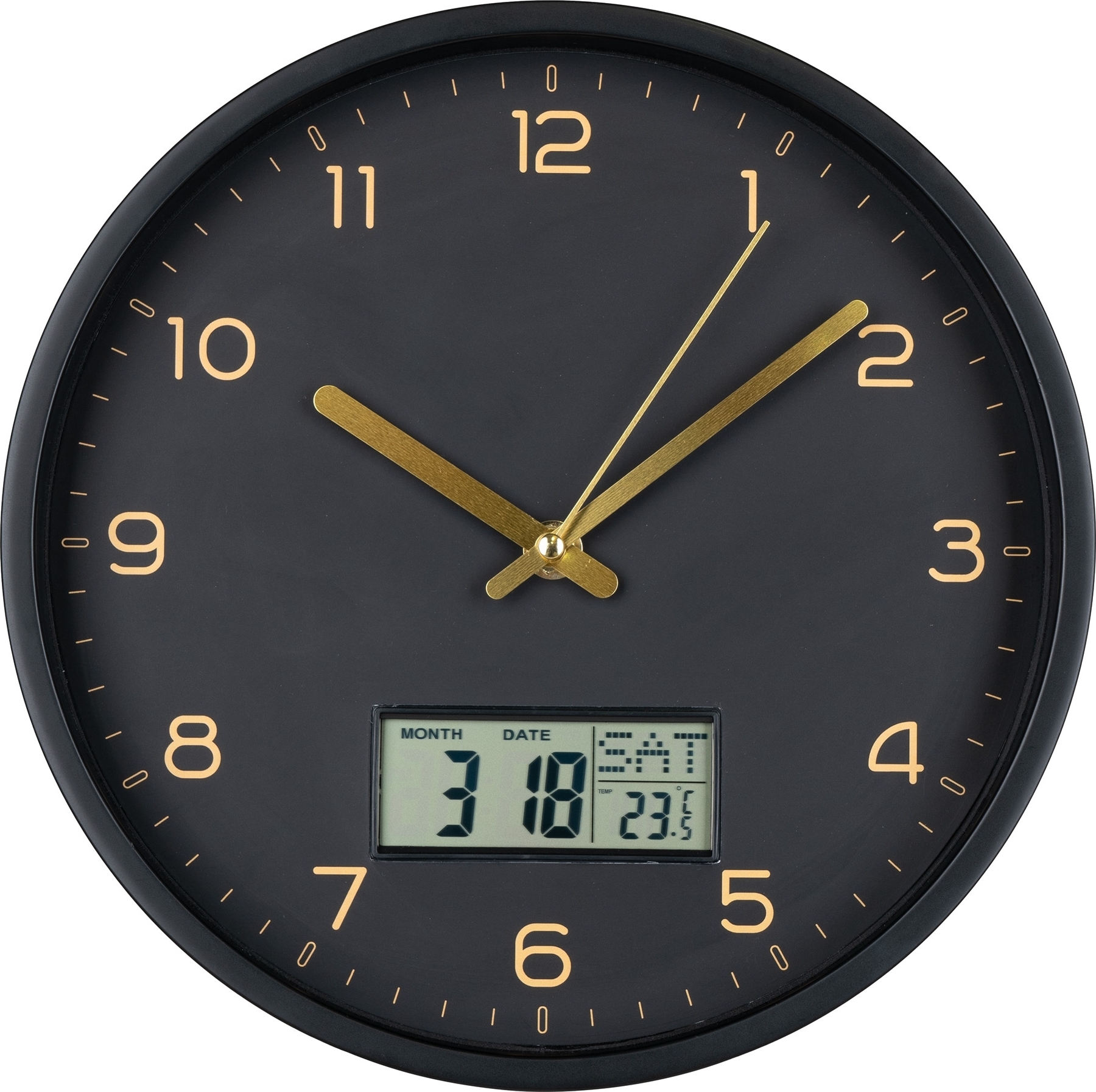 Amiens Wanduhr - Schwarz Amiens Wanduhr - Schwarz