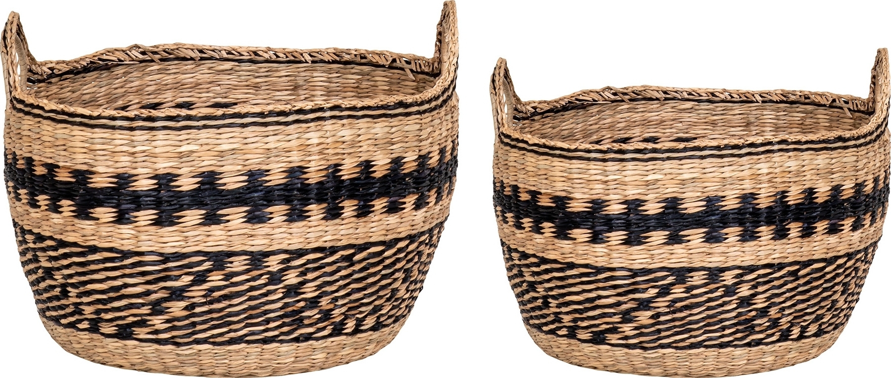 Teba Korbset - Beige/schwarz