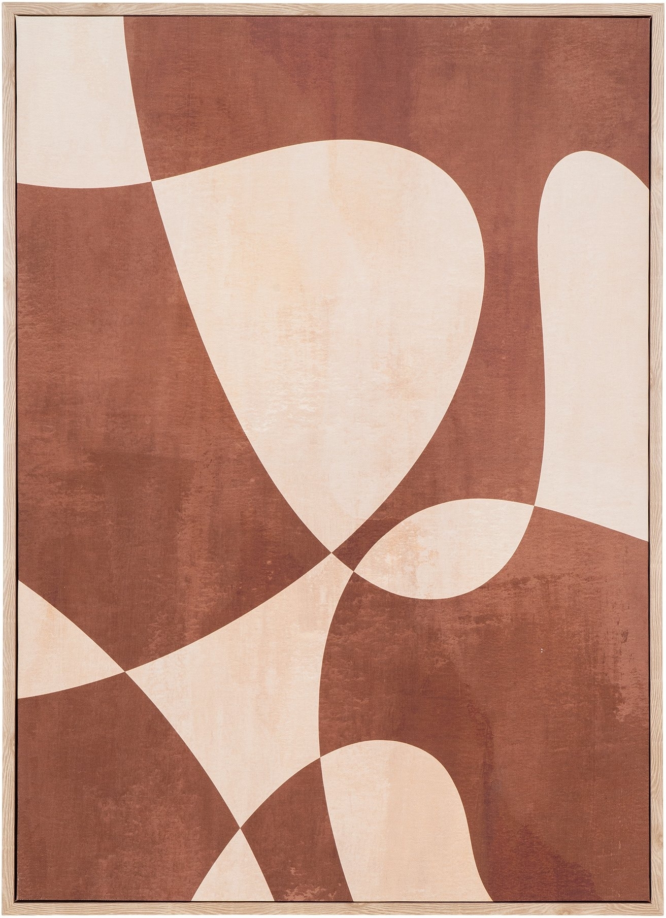 Kapstadt-Leinwandgemälde 50 x 70 cm - Braun/Beige Kapstadt-Leinwandgemälde 50 x 70 cm - Braun/Beige