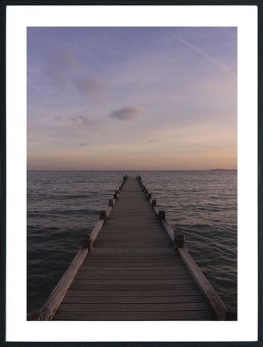Posterworld - Motiv Lila Pier - 50x70 cm