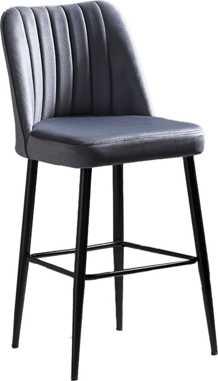 Vento Barhocker-Set - Grau/Schwarz Vento Barhocker-Set - Grau/Schwarz