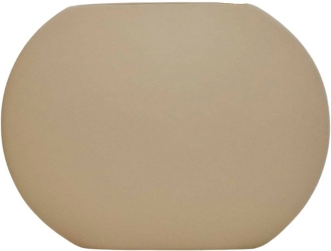 Flache Vase - Beige