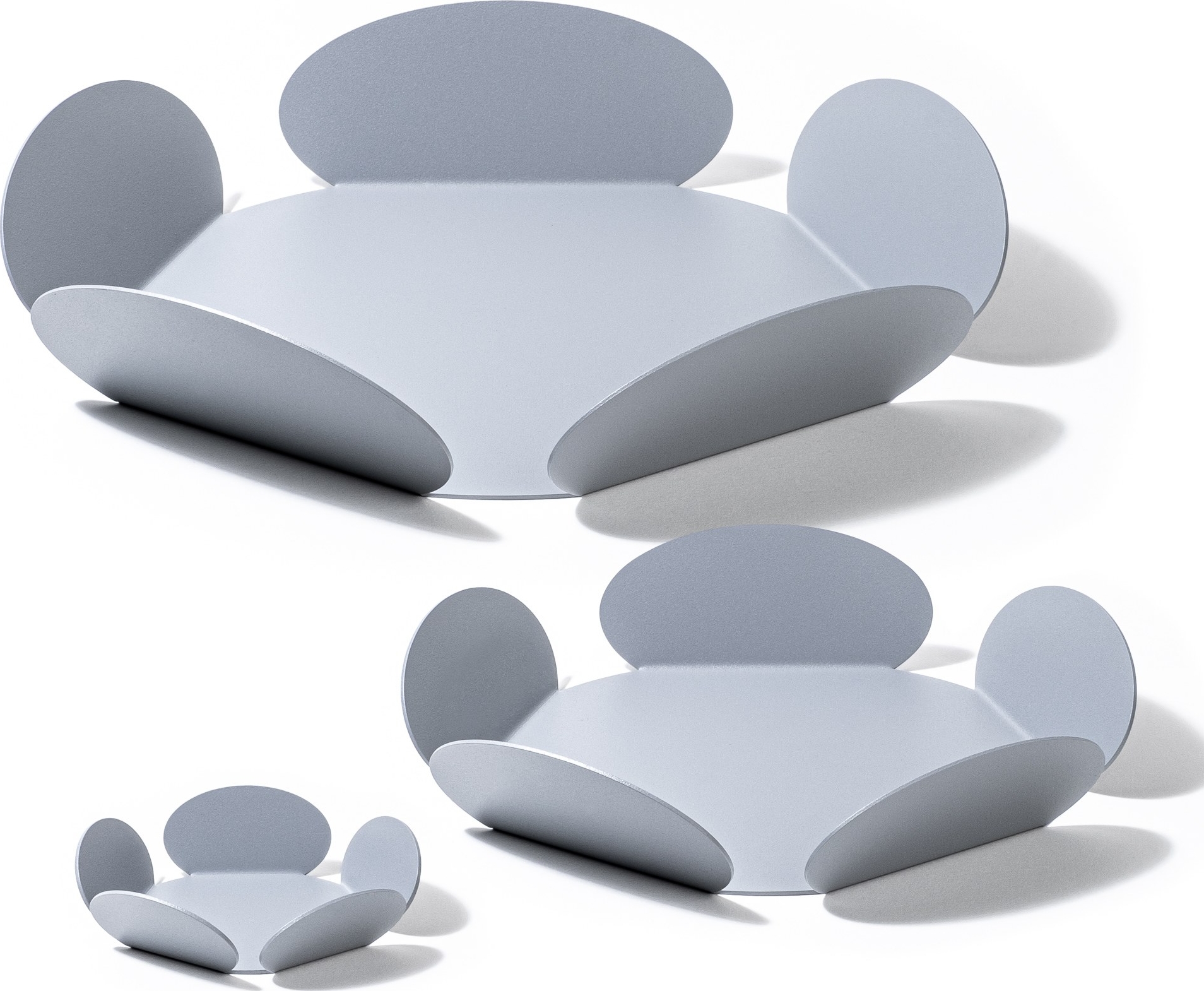 Dekorative Schale Rodos - Hellgrau