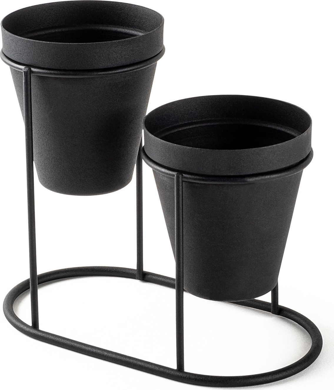 Plato 15 T�pfe - Schwarz