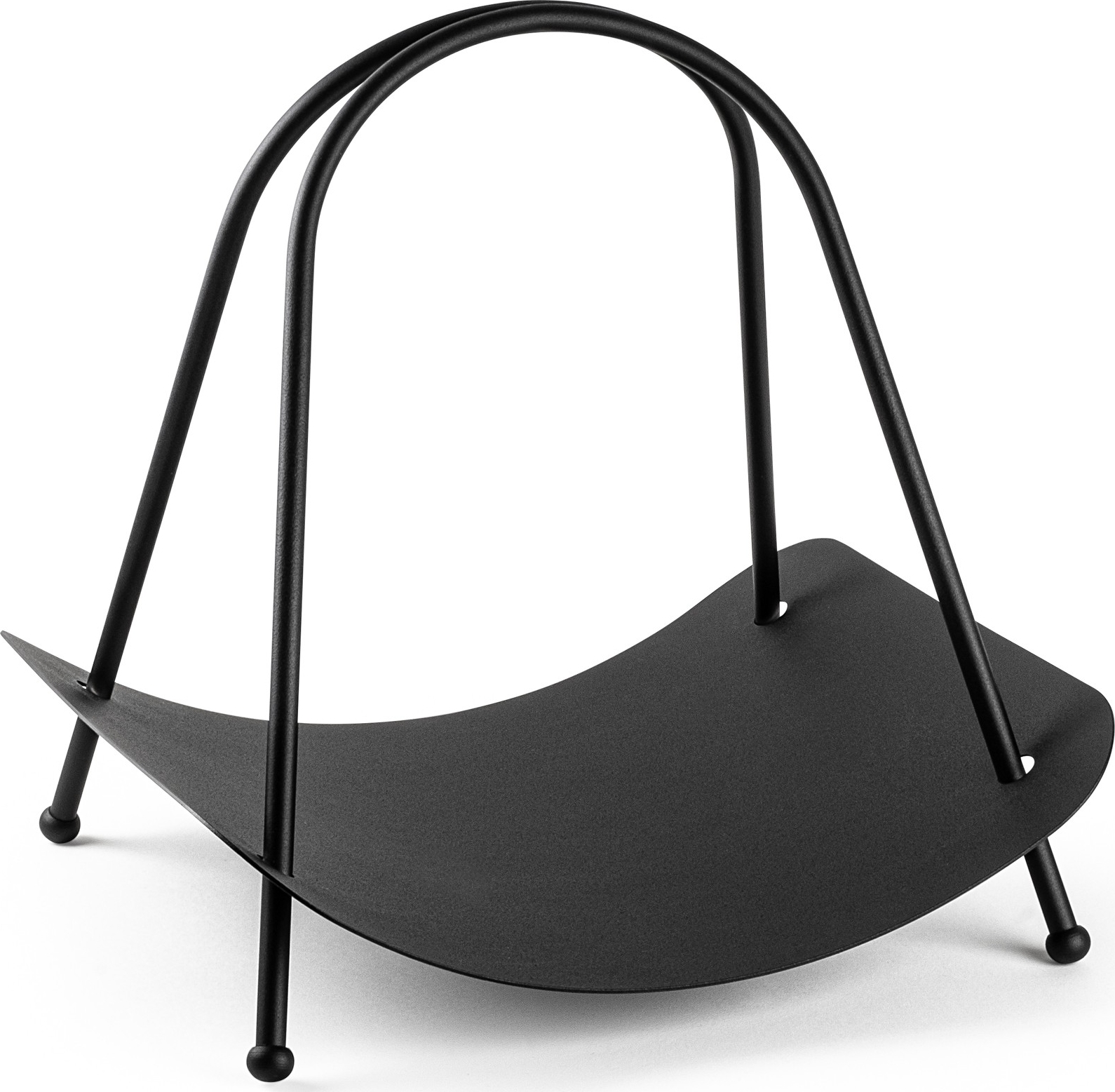 Plato 17 Holzkorb - Schwarz