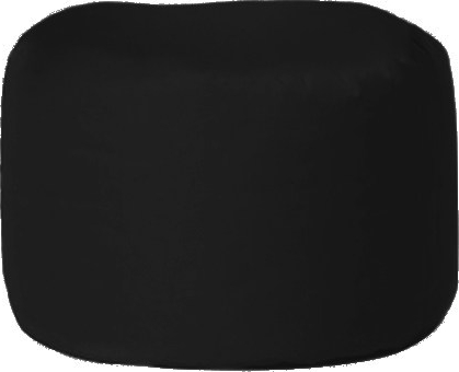 Quadratischer Sitzpuff - Schwarz