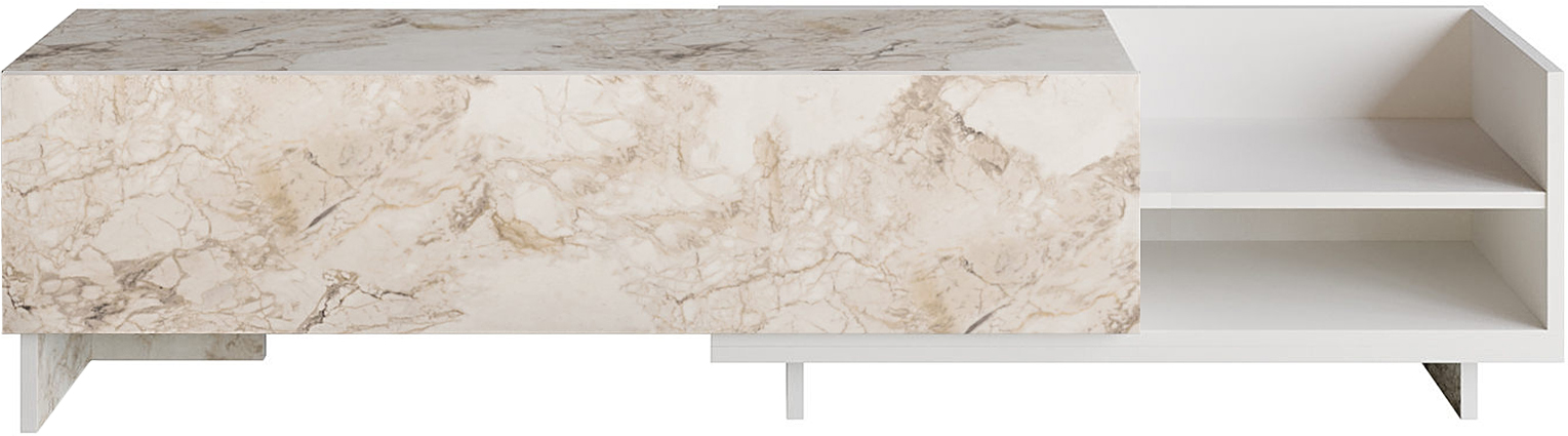 Parion TV-Ständer - Weißer Marmor Parion TV-Ständer - Weißer Marmor