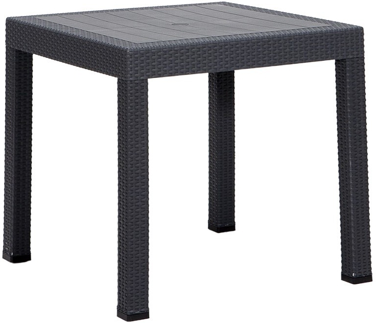 Meco Gartentisch 80 x 80 cm - Anthrazit