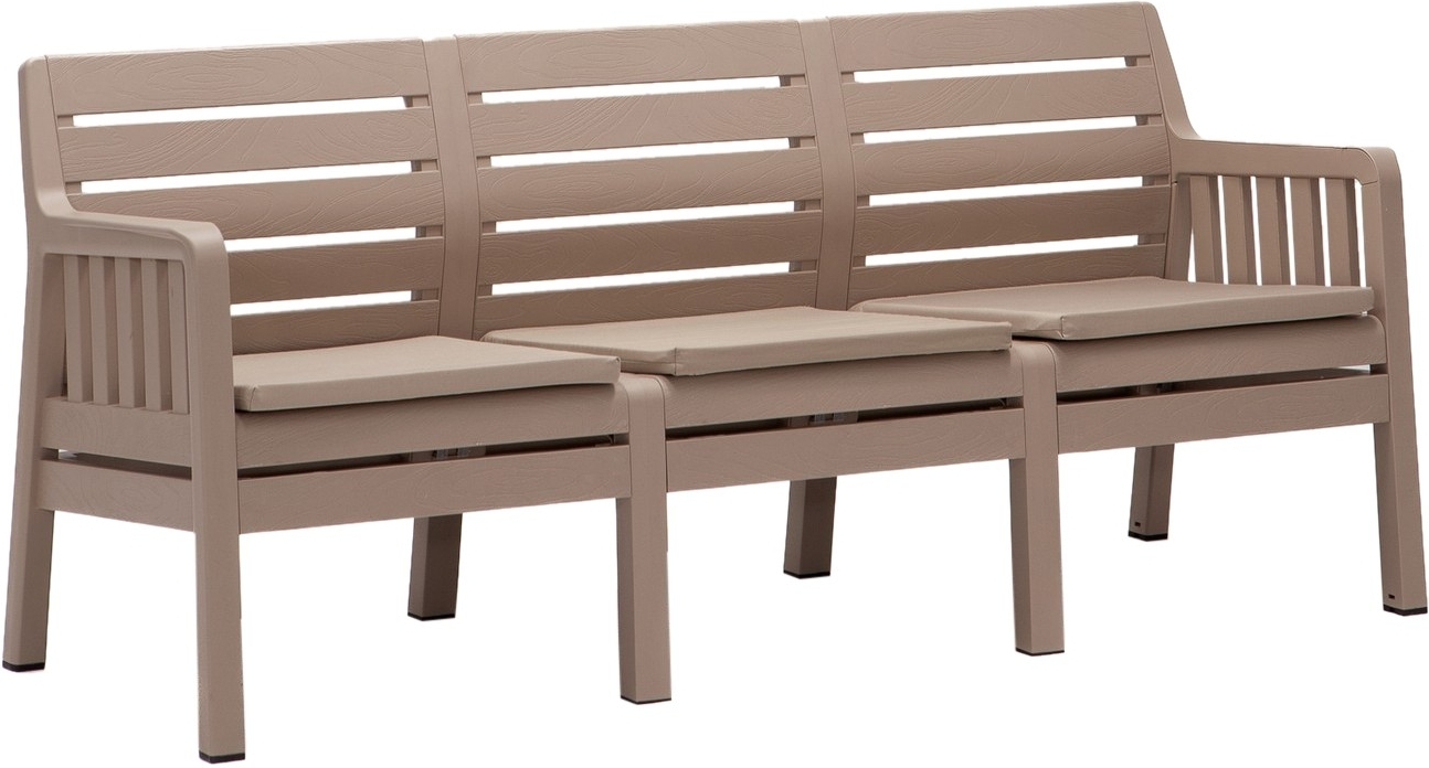 Lara 3-Sitzer-Sofa - Cappuccino