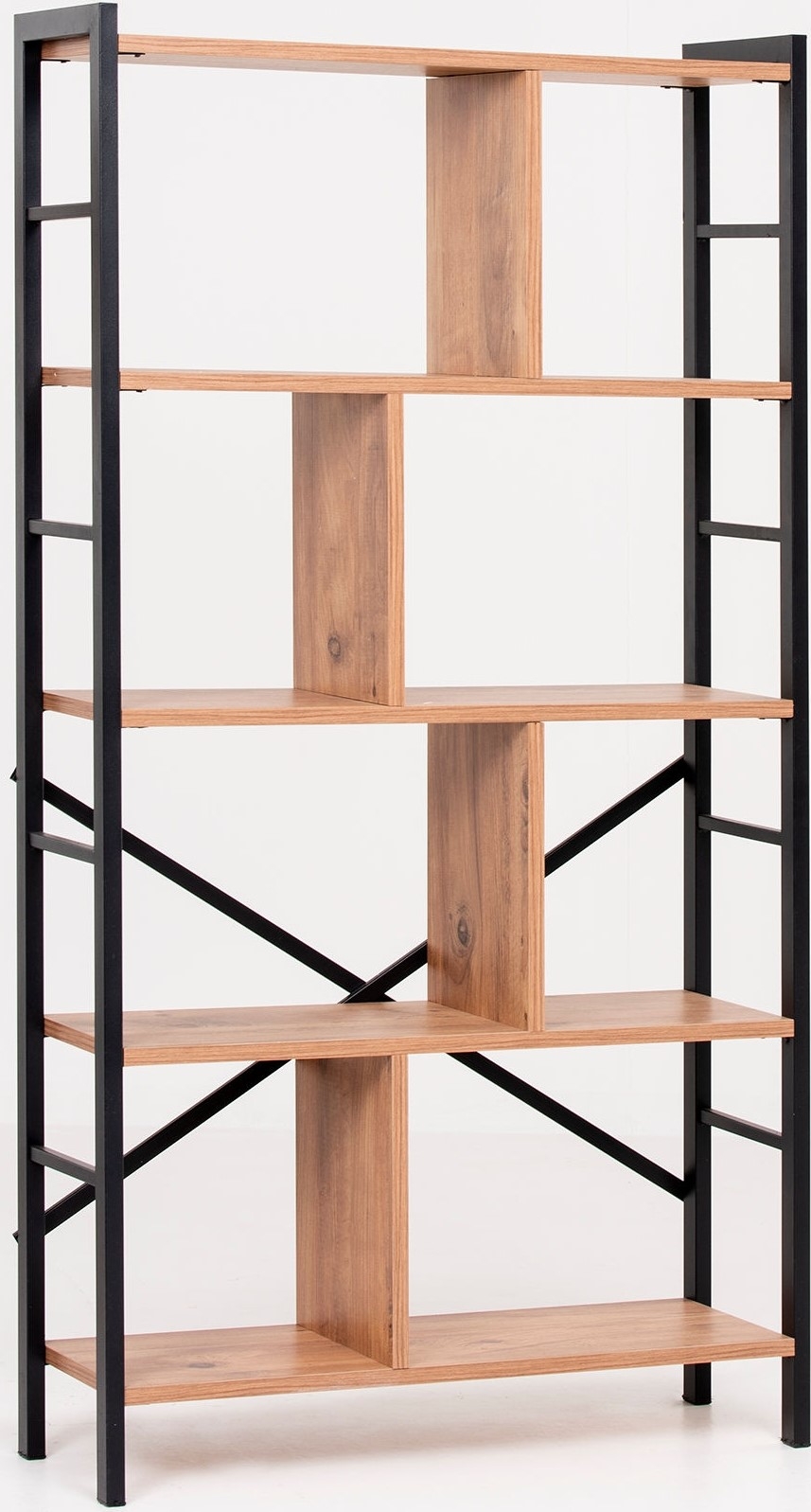 B�cherregal Saul - Braun/Schwarz