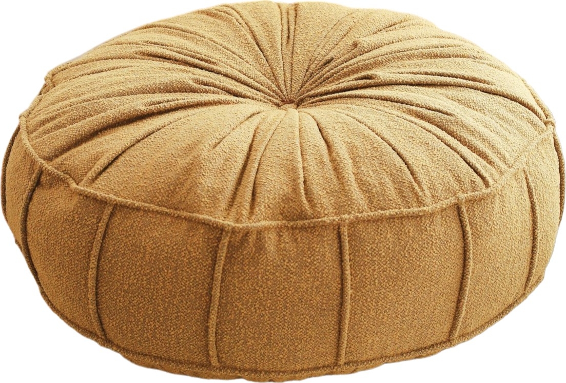 Vintage Pouf - Gelb