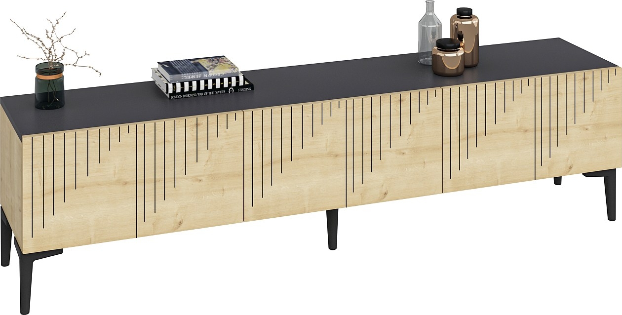 Draw Media Bank - Saphireiche/Anthrazit Draw Media Bank - Saphireiche/Anthrazit