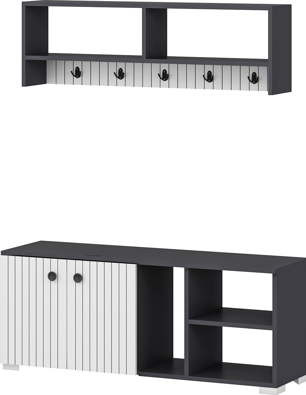 Sarandon Flurmöbel - Anthrazit/Weiß Sarandon Flurmöbel - Anthrazit/Weiß