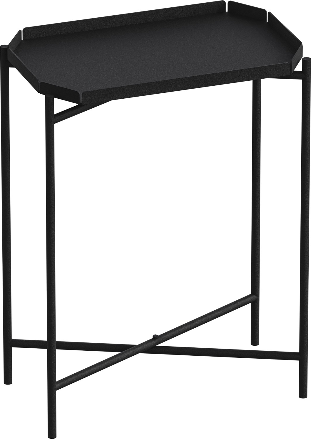 Vela Couchtisch 40 x 26 cm - Schwarz