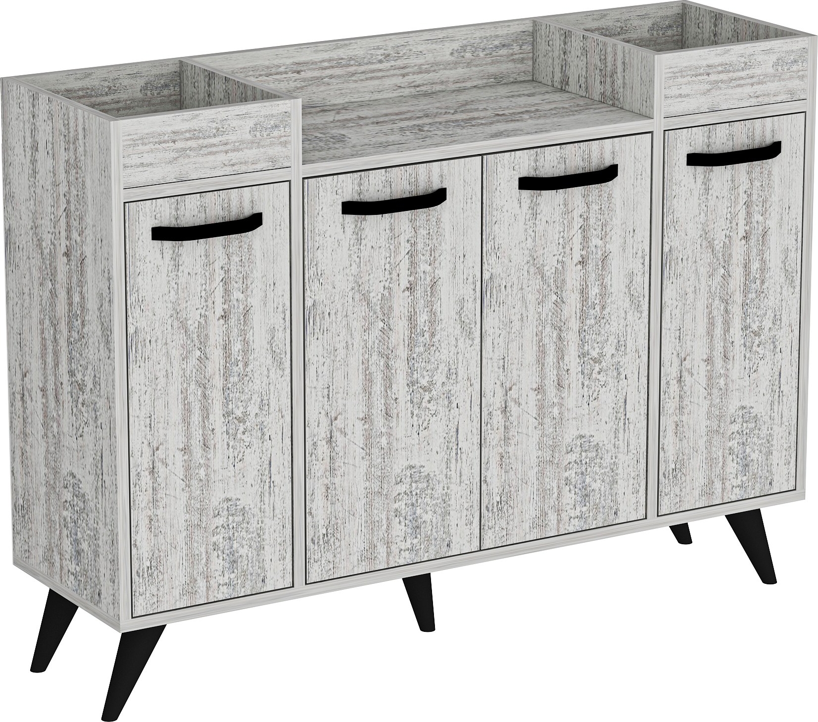 Angezeigtes Sideboard - Grau/Wei�