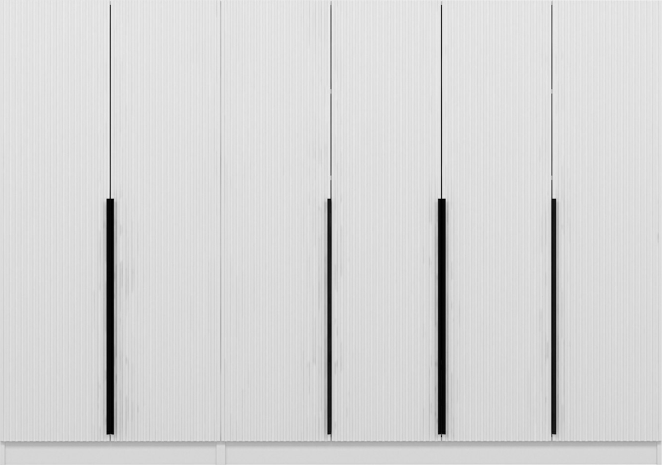 Cikani Kleiderschrank 270x52x210 cm, Variante A - Wei�