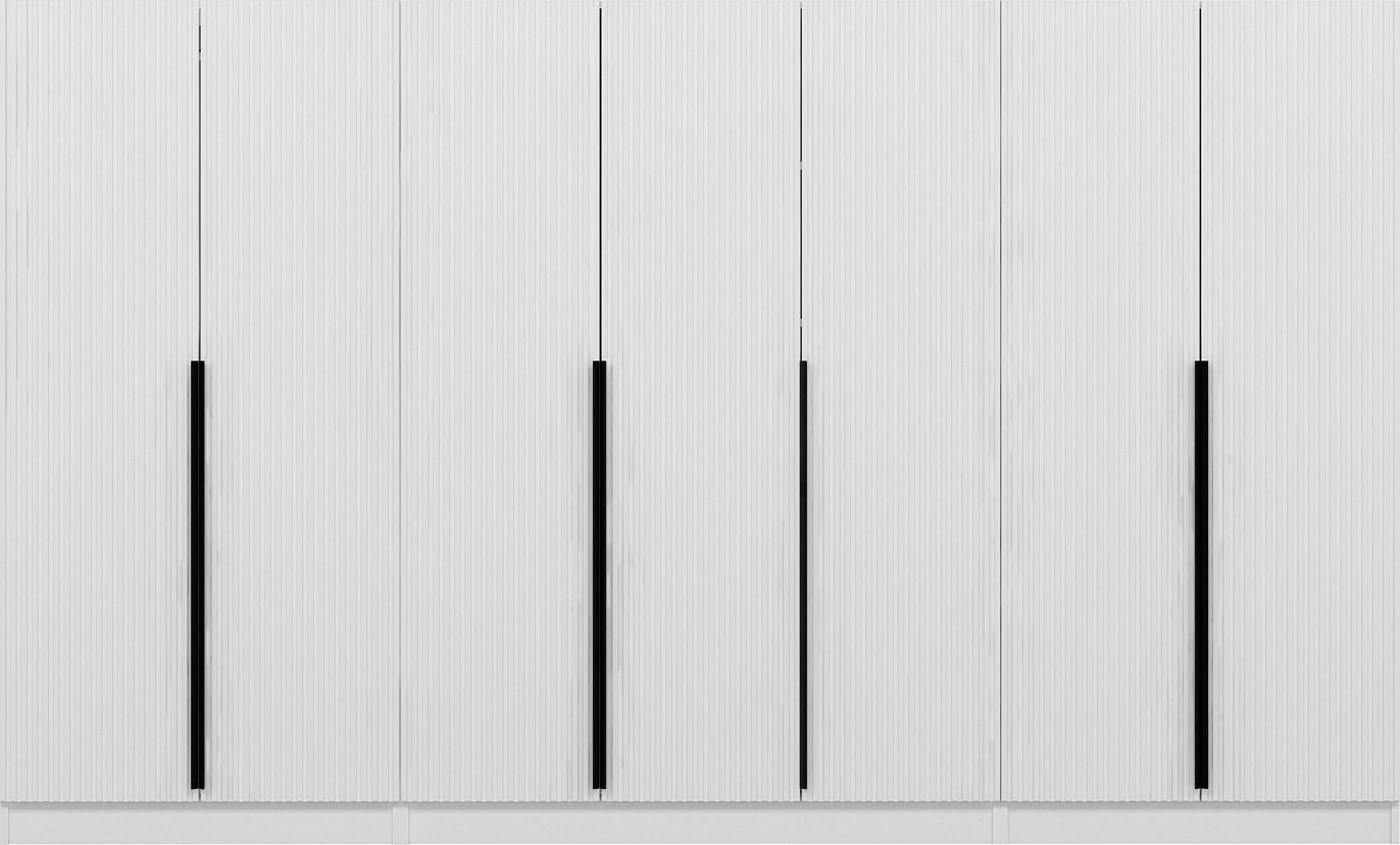 Cikani Kleiderschrank 315x52x210 cm, Variante A - Wei�