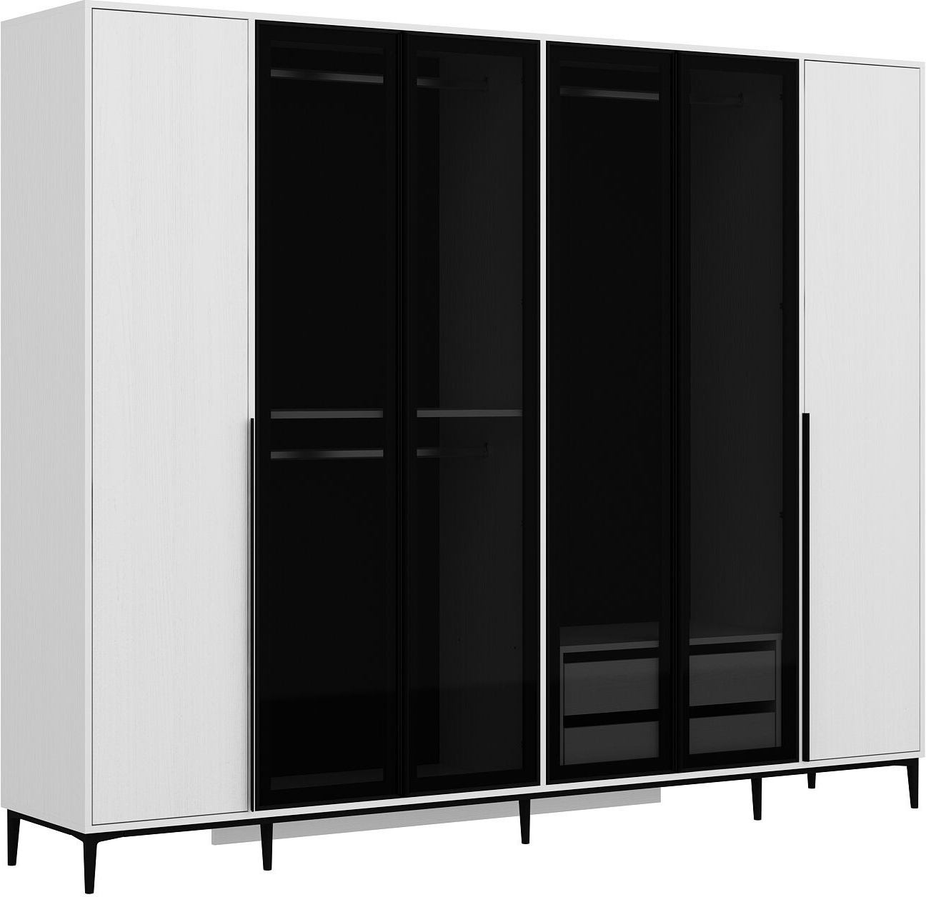 Elevate-Kleiderschrank 268 x 52 x 218 cm - Wei�