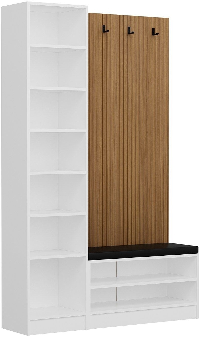 Armadio Flurm�bel 135 x 35 x 210 cm - Wei�/Beige