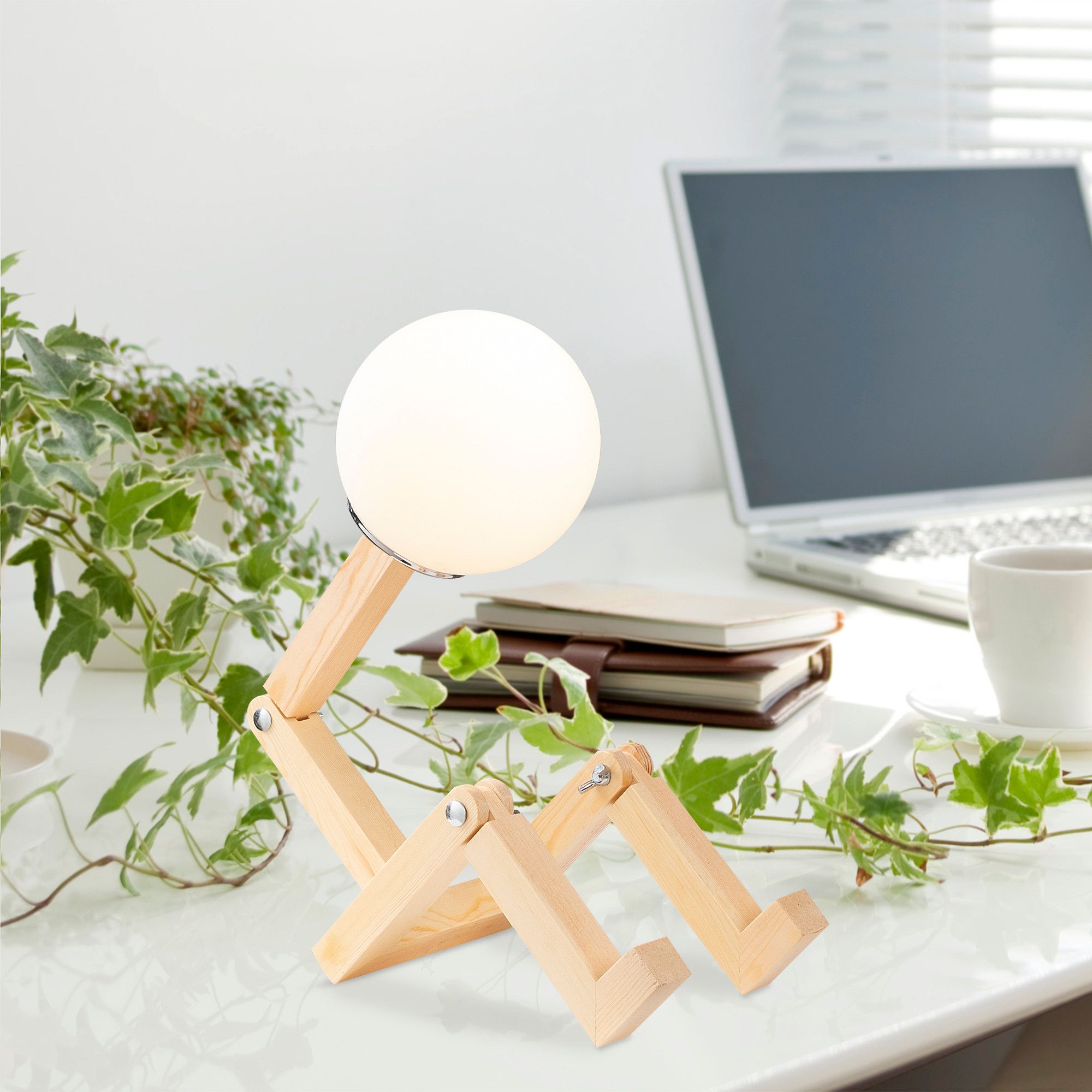 Milet Tischlampe opal - Natur