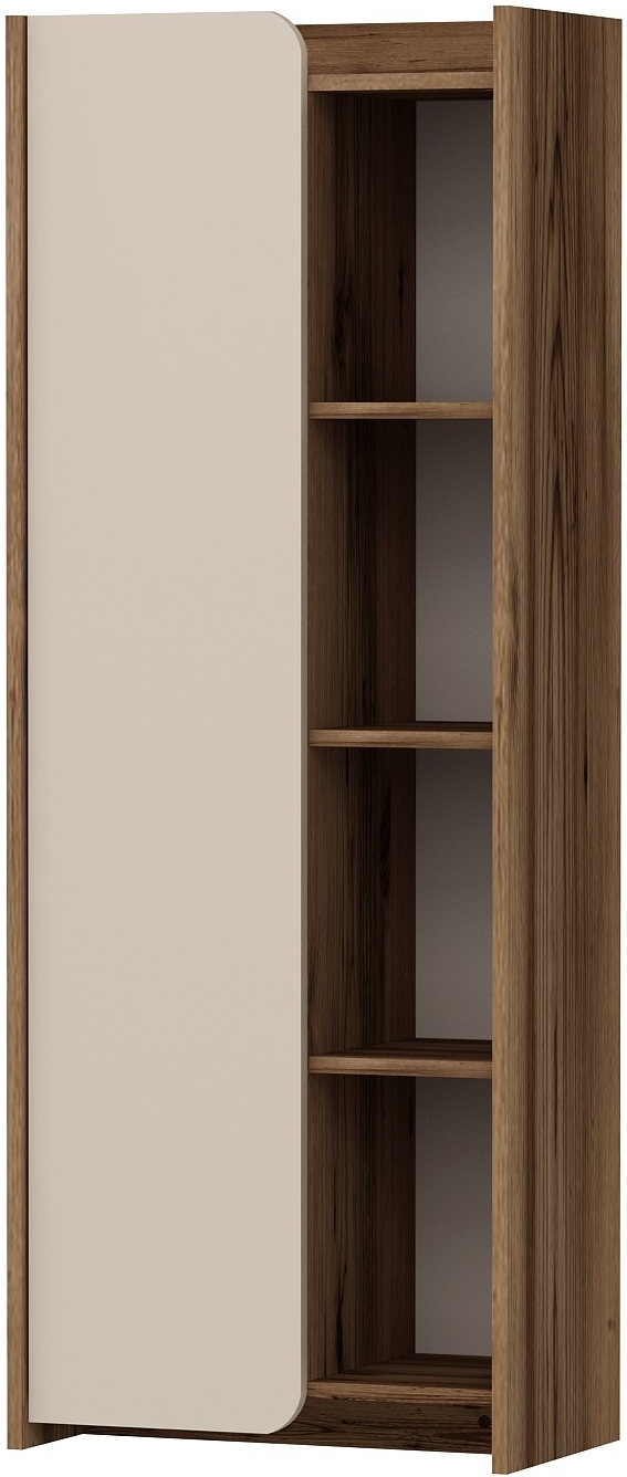 Suave B�cherregal - Heller Walnuss/Beige