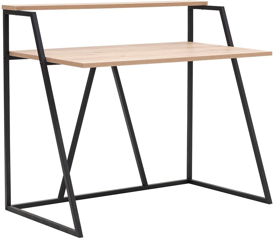 Lissa Schreibtisch 105 x 60 cm - Saphireiche/Schwarz