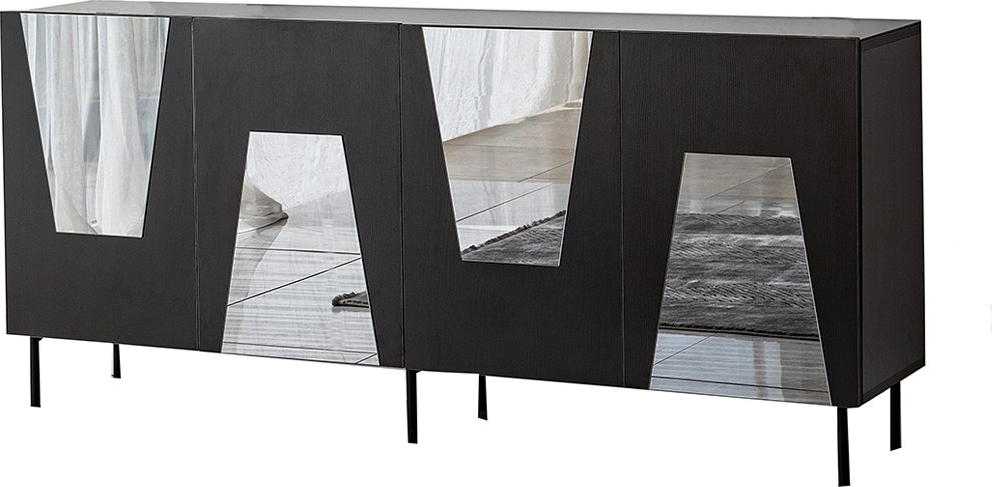 Venedig-Sideboard - Schwarz