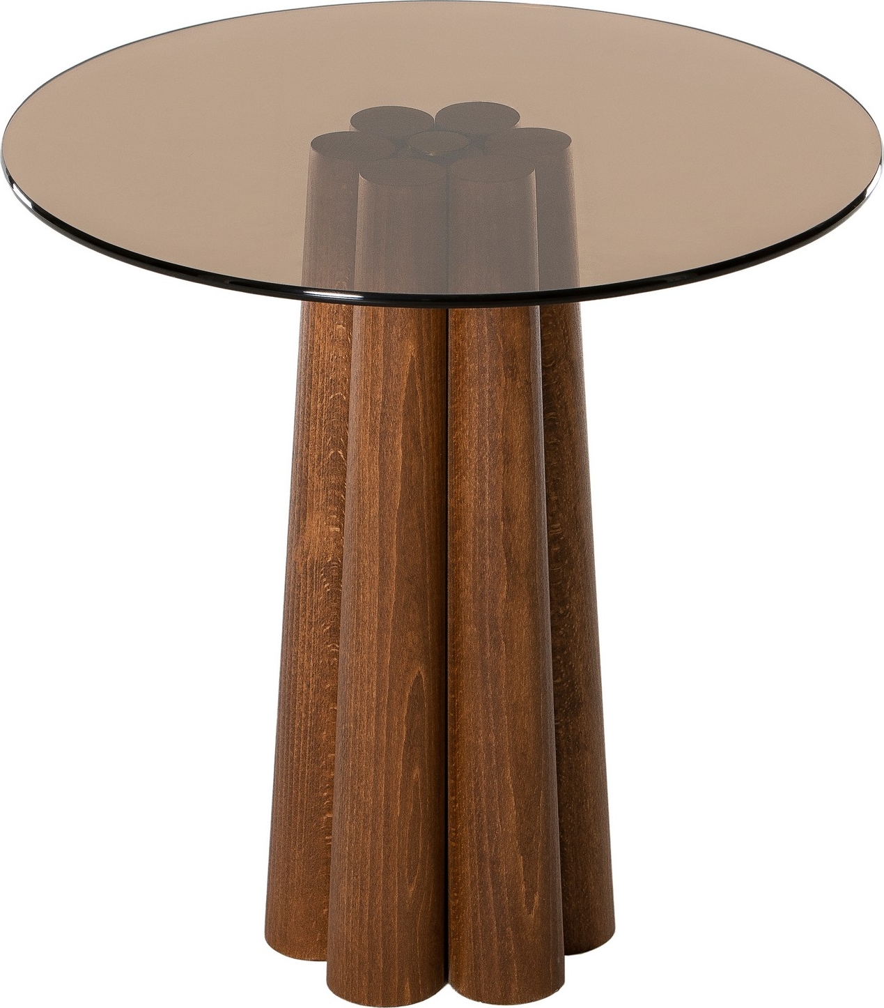 Thales Couchtisch �50 cm - Bronze/Walnuss