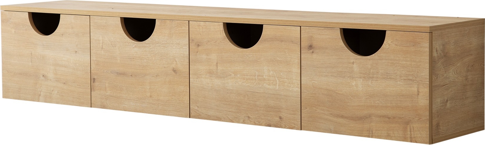 Four Seasons wandmontierte Medienbank - Eiche Four Seasons wandmontierte Medienbank - Eiche