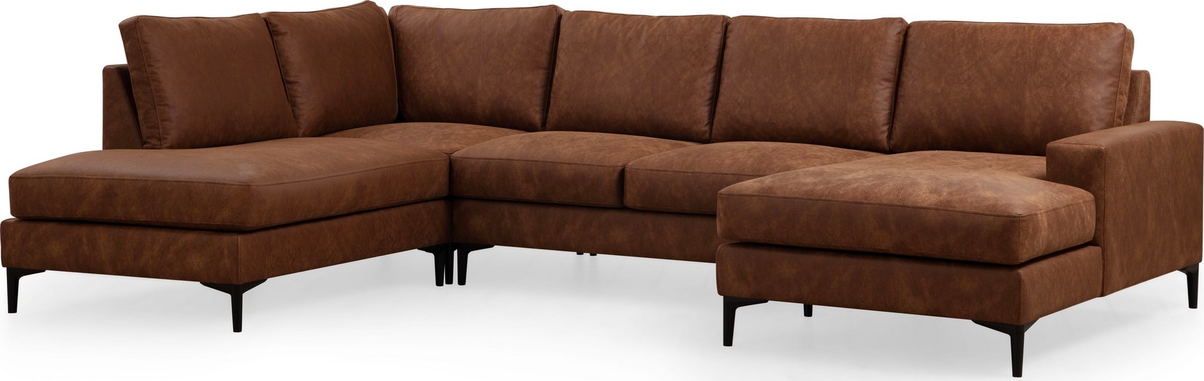 Braga U-Sofa links - Camel