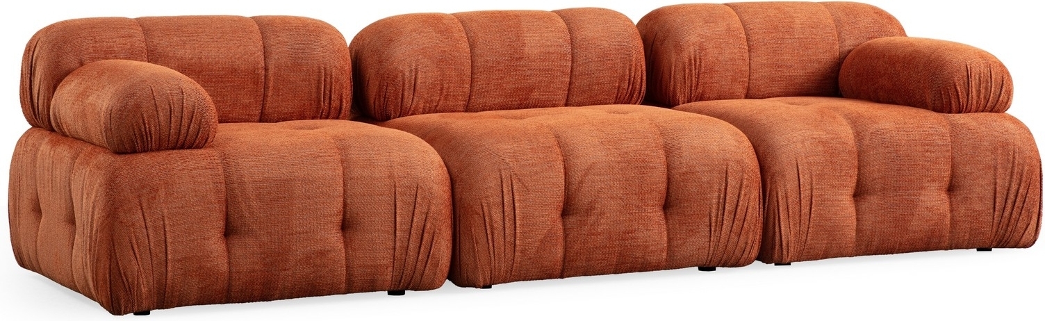 Petite 3-Sitzer-Sofa - Orange
