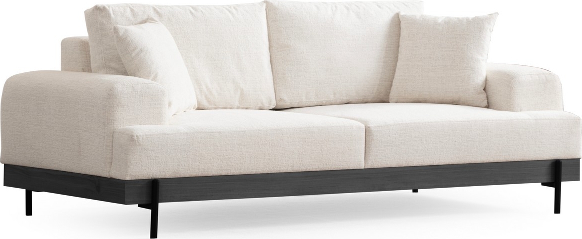 Eti 3-Sitzer-Sofa - Weiß/Schwarz Eti 3-Sitzer-Sofa - Weiß/Schwarz