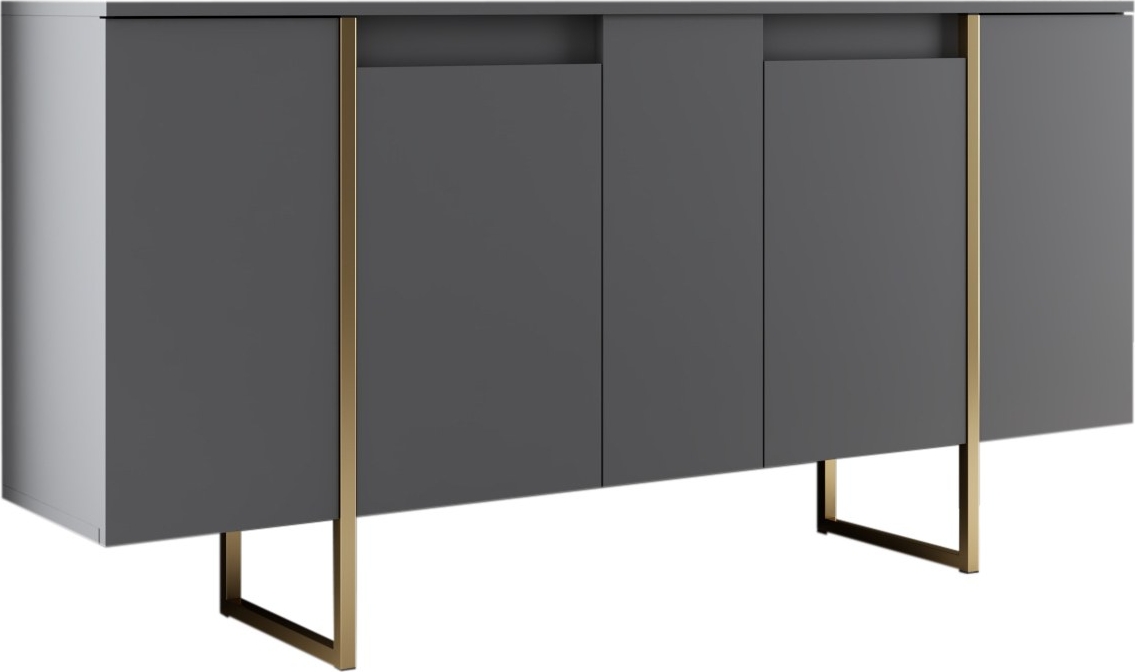 Lux Sideboard Anthrazit/Gold
