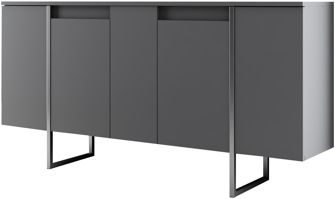 Lux Sideboard - Anthrazit/Silber