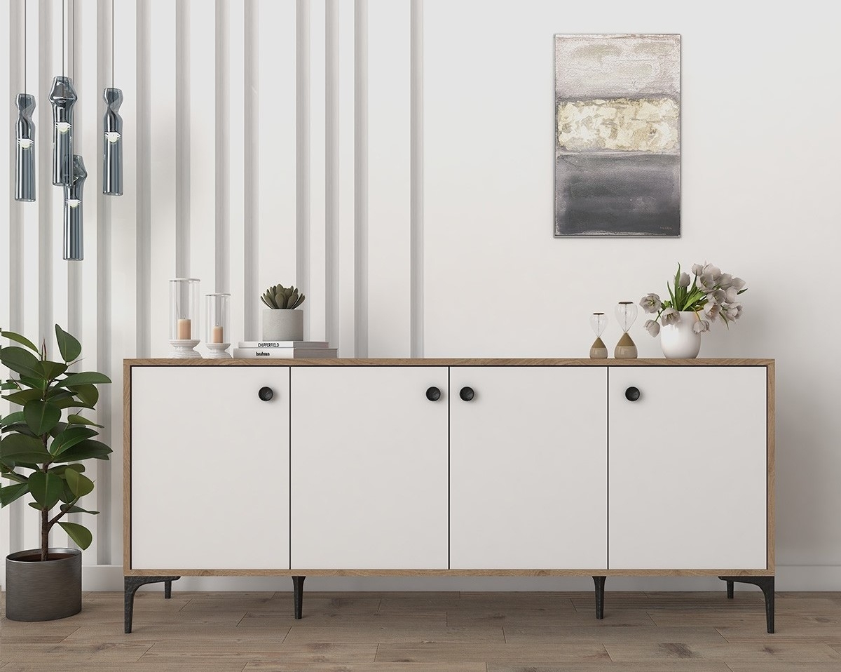 Eidur Sideboard - Eiche/Wei�