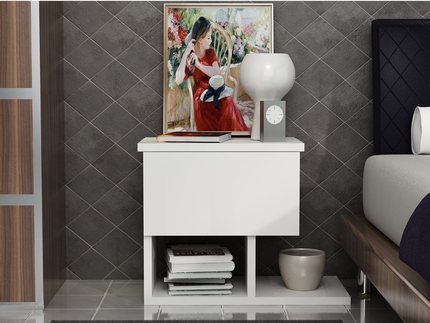 Yasso Nachttisch - Wei�