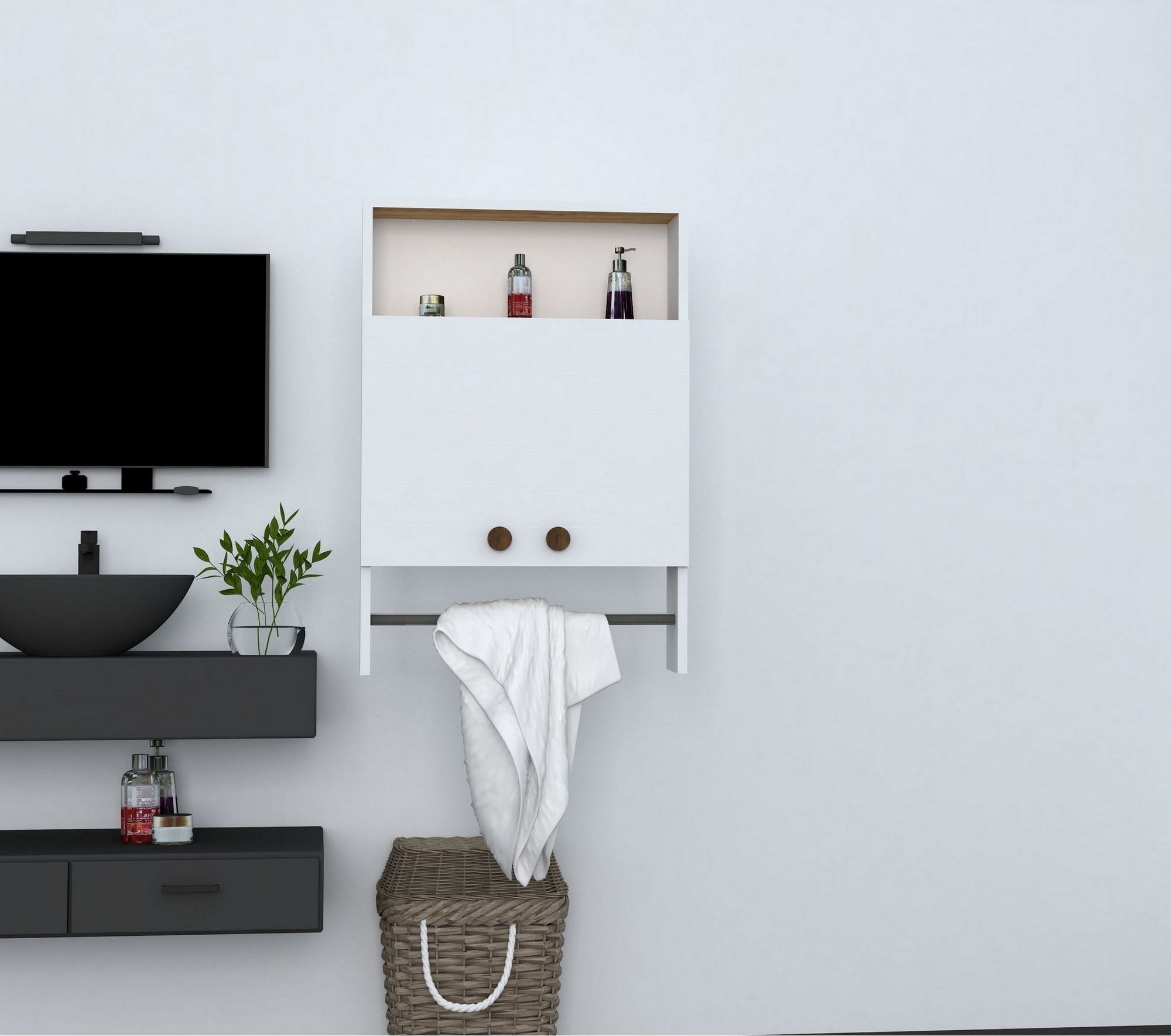 Banyo-Schrank - Wei�