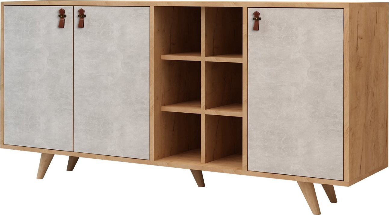 Musso Sideboard - Eiche/Beton