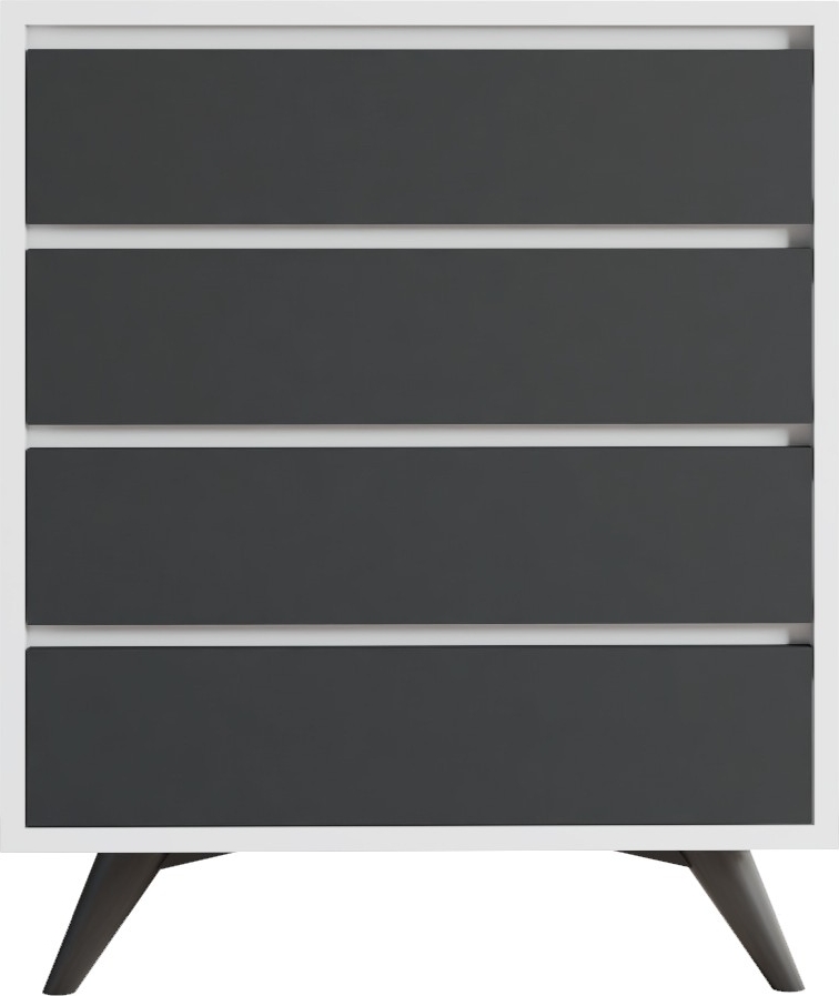 Suvera Kommode - Wei�/Anthrazit