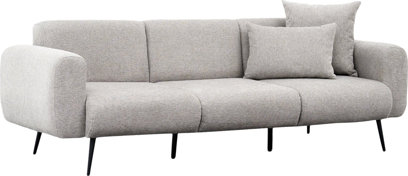 Seitliches 3-Sitzer-Sofa - Hellgrau